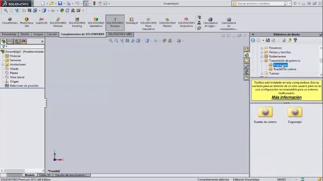SolidWorks Toolbox Clase 11 1 Biblioteca de piezas estándar смотреть онлайн