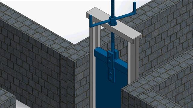 Mechanism Water Gate Project (SOLIDWORKS) смотреть онлайн