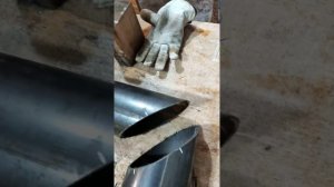 Простой способ отрезать 108 ю трубу под 45`