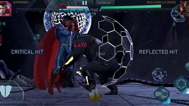 Injustice 2 mobile raid t6 grodd vs King of atlantis смотреть онлайн