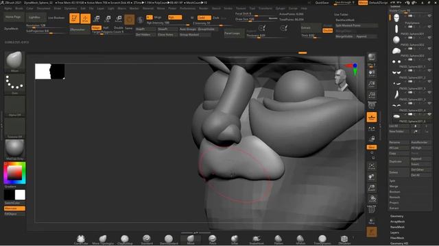 Zbrush Face: How To Sculpt The Face - Character Modeling