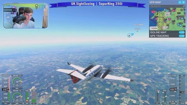 LIVE Beechcraft King Air 350i UK Sightseeing FLIGHT! - Microsoft Flight Simulator 2020