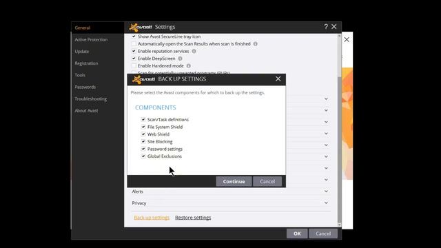 Saving your Avast settings. смотреть онлайн