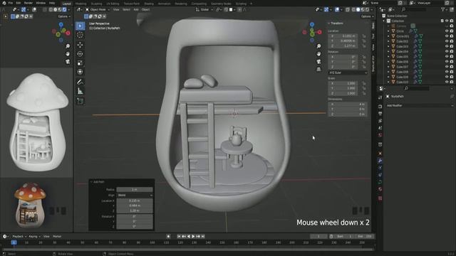 🍄 Mushroom House Beginner Tutorial in Blender 3.3 - (Part 4) смотреть онлайн