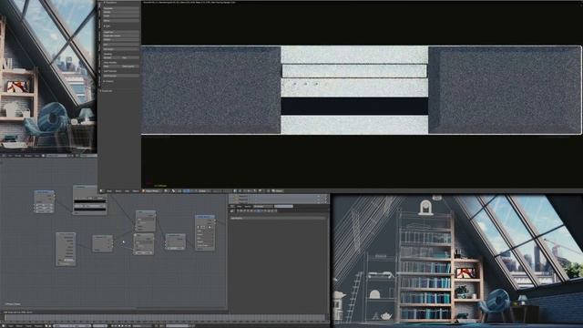 Interior scene creation in Blender 2.78 - Full Speedart смотреть онлайн