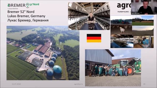 Онлайн-встреча молочных животноводов 15.07.2020 /Россия, Германия, Нидерланды, Швеция, Канада.