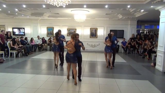 Студия «Salsa Club» г. Харьков. Хореография Дарья Кудиненко. Номер «Кизомбамания». смотреть онлайн