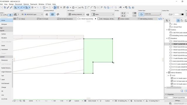 HOW TO CREATE CONCRETE FASCIA ON FLAT ROOF #archicad #graphisoft #roof #concrete #fascia смотреть онлайн