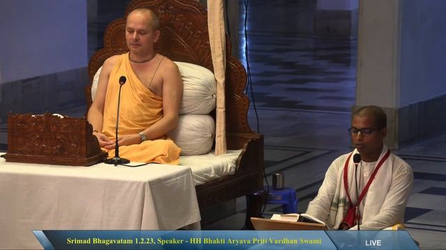 Srimad Bhagavatam 1.2.23, Speaker - HH Bhakti Aryava Priti Vardhan Swami смотреть онлайн