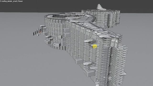 Buildings with different tlorises, used node set up plug in Buildify free for Blender 3d смотреть онлайн