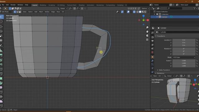 How to model Cup in Blender 2.90 | Blender Nepali Tutorial смотреть онлайн