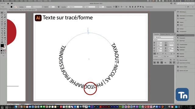 Adobe Illustrator : Outil Texte curviligne смотреть онлайн