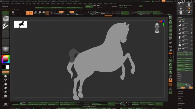ZBRUSH SCULPTING STEP BY STEP 3D RELIEF FOR CNC WOOD CARVING 3 смотреть онлайн