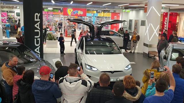 Tesla Model X Light show смотреть онлайн
