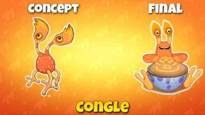 Concept Art Vs Final Design √ My Singing Monster