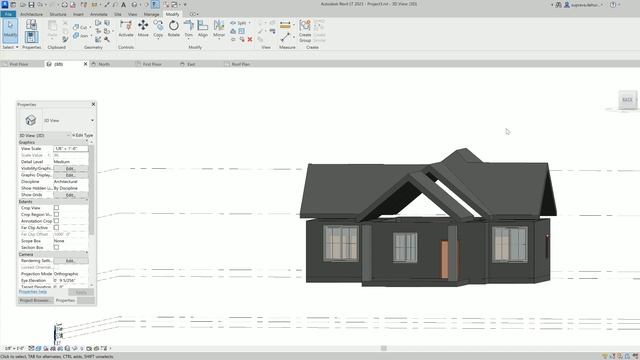 2 bed room cottage/Live Revit Tutorial смотреть онлайн