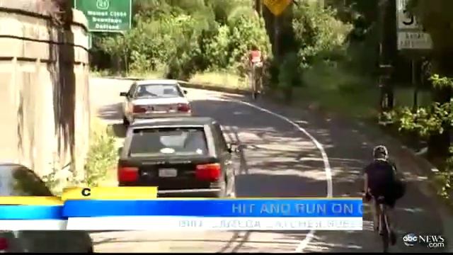 Hit and Run Caught on Tape: Bicyclist Records Driver's Crime on Camera in California смотреть онлайн