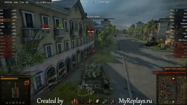 WOT: Ensk - T34  - 3 frags смотреть онлайн