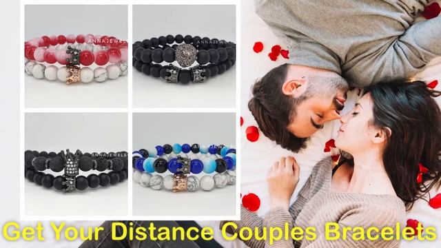His and Hers Long Distance Relationship Matching Couple Bracelets Set смотреть онлайн