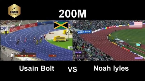 Noah Lyles vs Usain Bolt Can Noah Lyles Break Usain Bolt's 200m 19:31 World Record?