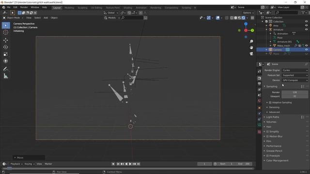 How to make glitch walk animation in blender 2.9 || blender beginner tutorial смотреть онлайн