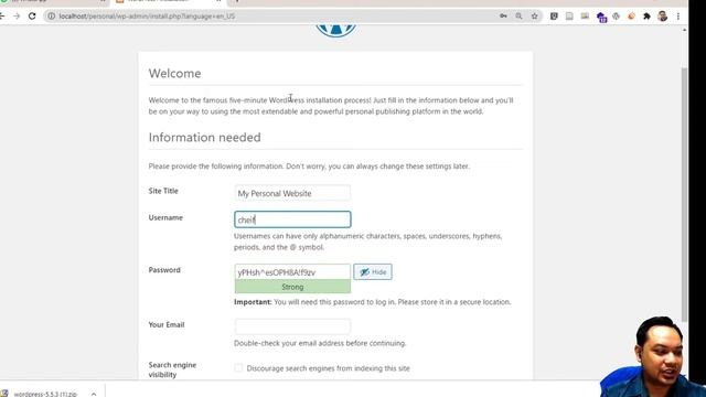 Installing Wordpress CMS смотреть онлайн