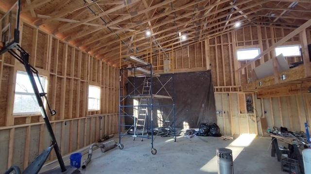 Building my 40x40 two story dream garage aka the Money Pit! смотреть онлайн