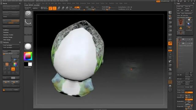 textures avec la spotlight Zbrush4 смотреть онлайн