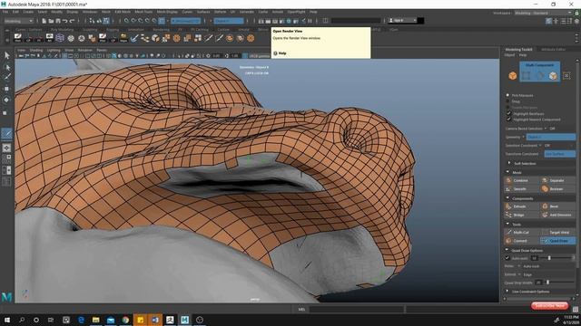 How to Retopology the character in Maya(Part_01) смотреть онлайн