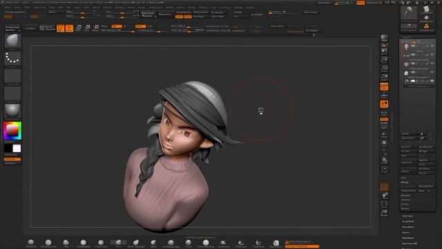 ZBrush Character TIMELAPSE - Peach Girl