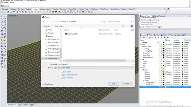 Rhino Export as 3ds file смотреть онлайн