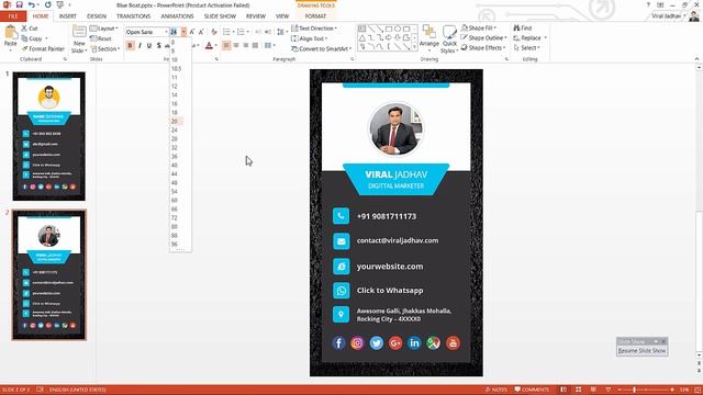 Download Premium Digital Business Card Templates - vCard PPT Templates - Part 3 of 9 смотреть онлайн