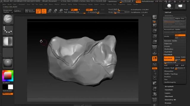 Zbrush rock sculpting with retopology смотреть онлайн