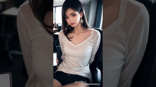 [REAL 4K] Office Lady Lookbook In Black Stockings. 새로 온 당신의 검은 무늬 스타킹 여사장. あなたの新しい黒ストッキングの女上司