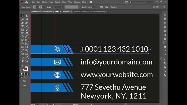 Design business card in Adobe Illustrator || Adobe illustrator tutorial 2021 смотреть онлайн