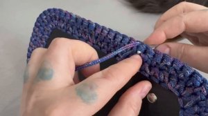 Плотный узор «Пиксель» крючком для вязания сумок и корзин