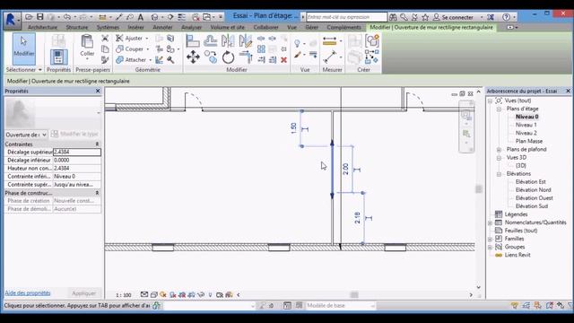 REVIT 2015 vidéo 07 Trous et trémies смотреть онлайн