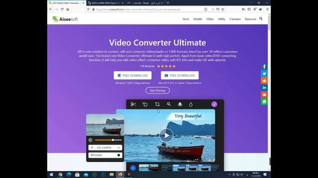 تحميل وتفعيل برنامج aiseesoft video converter ultimate مجانا من الموقع الرسمي لتحويل صيغة الفيديو смотреть онлайн