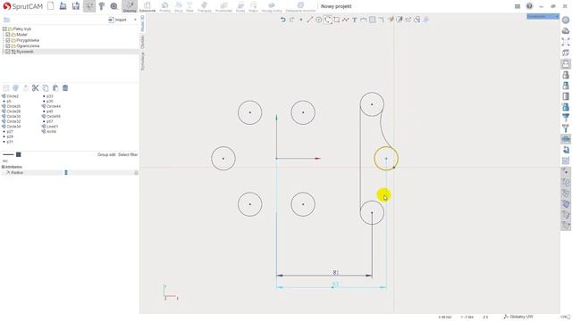 Rysowanie 2D w systemie SprutCAM смотреть онлайн