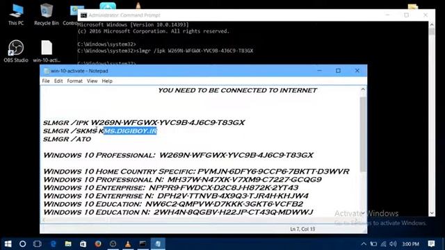 Activate Windows 10 By CMD | Without Software | 100% Working | In just 2 minutes смотреть онлайн