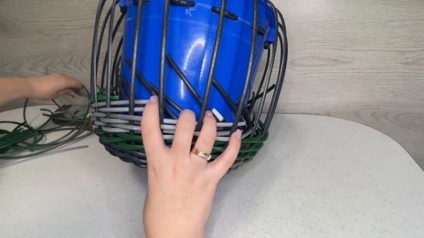 Кашпо из ротанга в стиле «Африка», разбор плетения ОТ и ДО