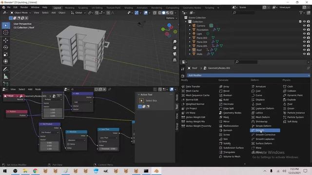 Blender Geonodes Parametric Building Generator смотреть онлайн