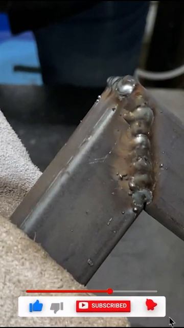 Mig weld square tube #shorts смотреть онлайн