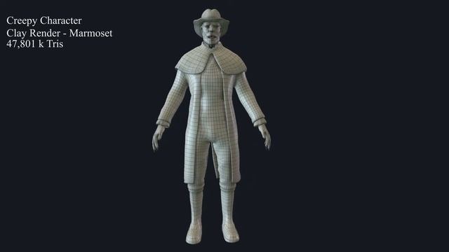 Clay Render + Wireframe смотреть онлайн