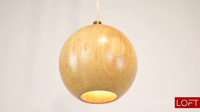 Подвесной светильник Lofter Wooden Sphere смотреть онлайн