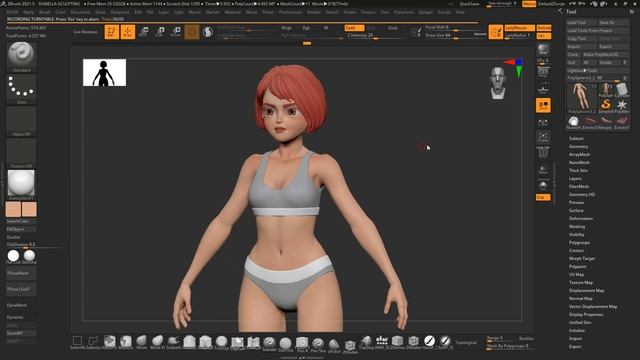 FREE Download Female Character Basemesh using ZBrush 2021 смотреть онлайн