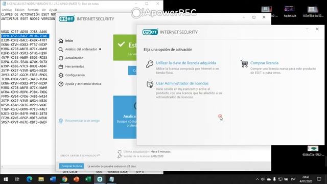 Licencia Eset Not 32 Actualizadas Full septiembre смотреть онлайн