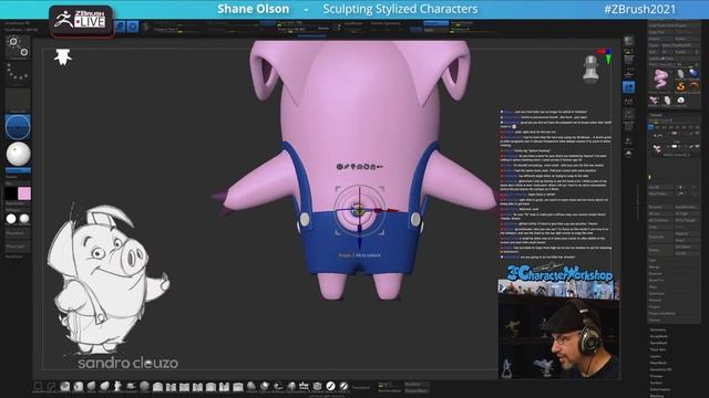 Sculpting Stylized Characters - Shane Olson - ZBrush 2022 смотреть онлайн