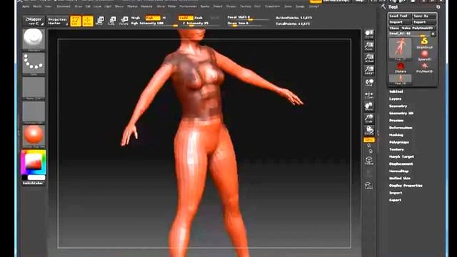 Zbrush 3.1 : armor/ clothing second attempt смотреть онлайн