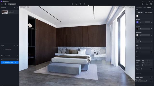 D5 Render realistic interior rendering tutorial | Bedroom 132 смотреть онлайн